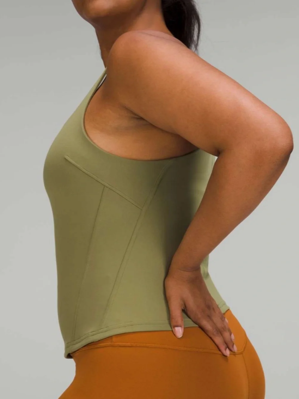 Lululemon Instill Tank Top Size 4 in Bronze Green